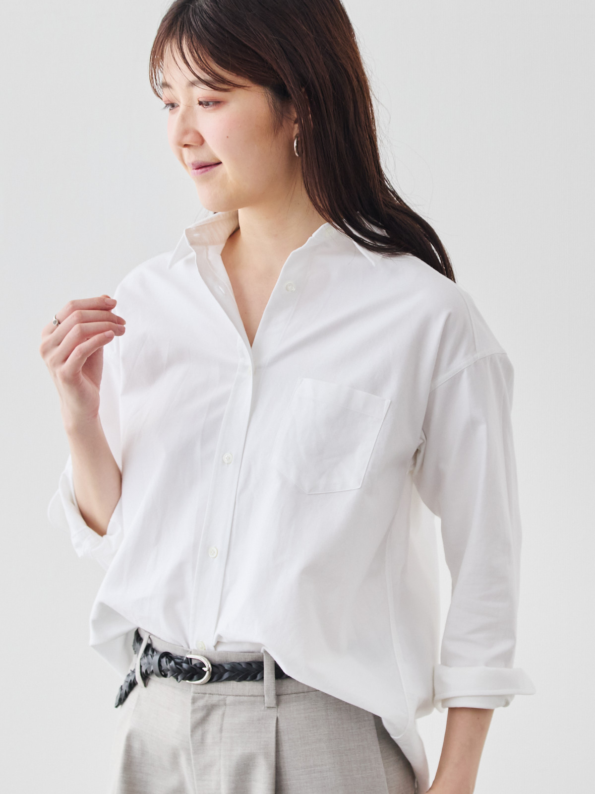 プレミアムオックスフォードシャツ/ホワイト | Factelier (ファクトリエ)