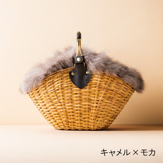 VIOLAd'ORO]VOLPE フォックスファー付きかごバッグ | KOBUNSHA SELECT
