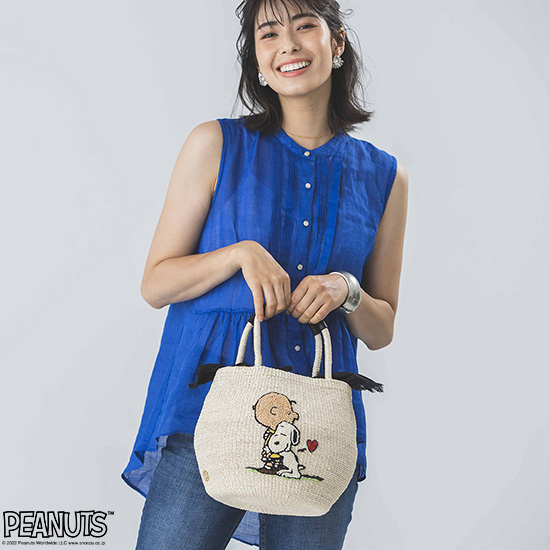 優待価格[VIOLAd'ORO]刺繍かごバッグ 【PEANUTS】 | KOBUNSHA SELECT