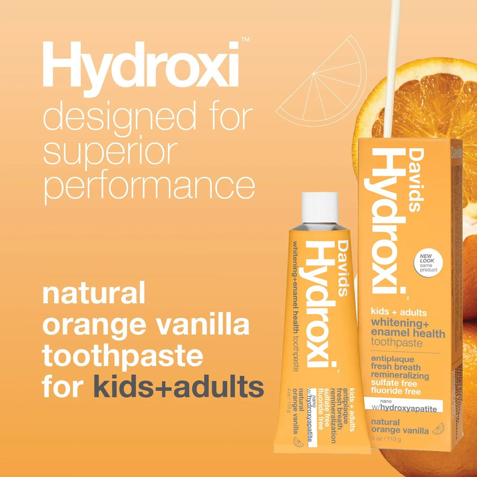 Orange Toothpaste for Kids & Adults | Davids Hydroxi™ Orange