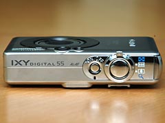 キヤノン、500万画素CCD搭載の「IXY DIGITAL 55」