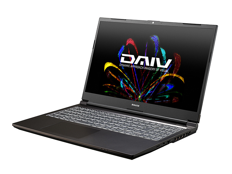 マウス、15.6型ノート「DAIV 5N」をリニューアル。第12世代インテル
