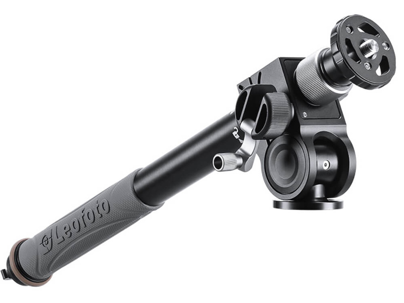 Leofoto、ギア式エレベーター搭載のセンターポールユニット。180度