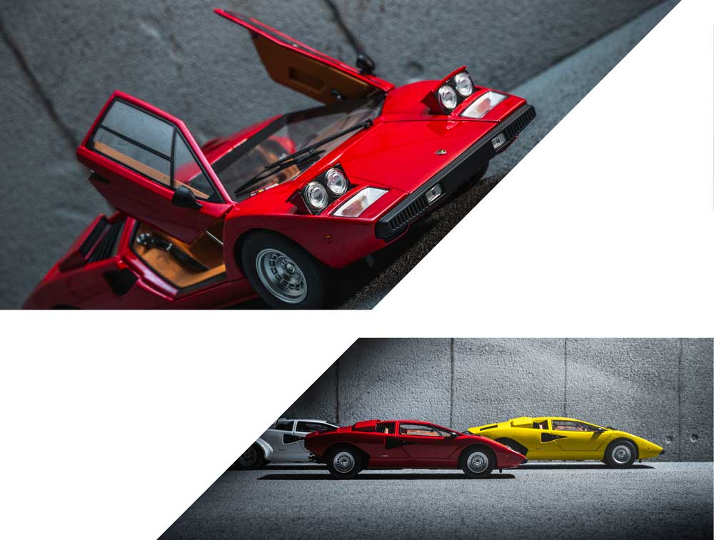 京商 ミニカー | 「ランボルギーニカウンタックLP400」を1/18スケール