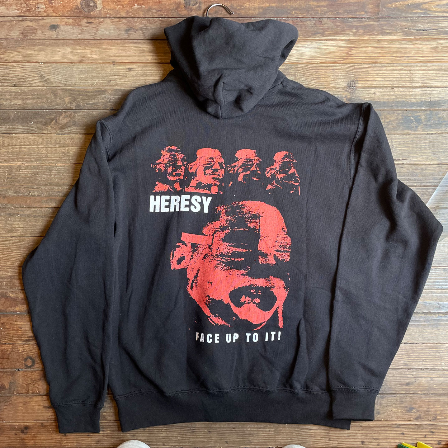 HERESY ZIPパーカー FACE UP TO IT! | 45REVOLUTION