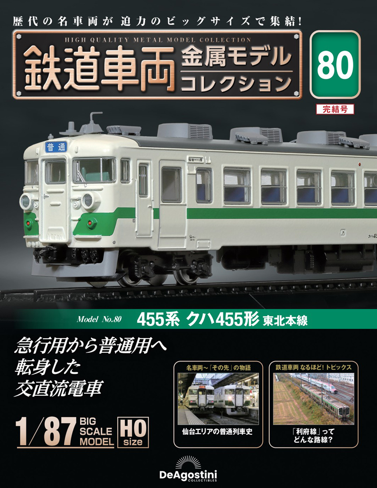 鉄道車両 金属モデルコレクション 第80号 | デアゴスティーニ公式