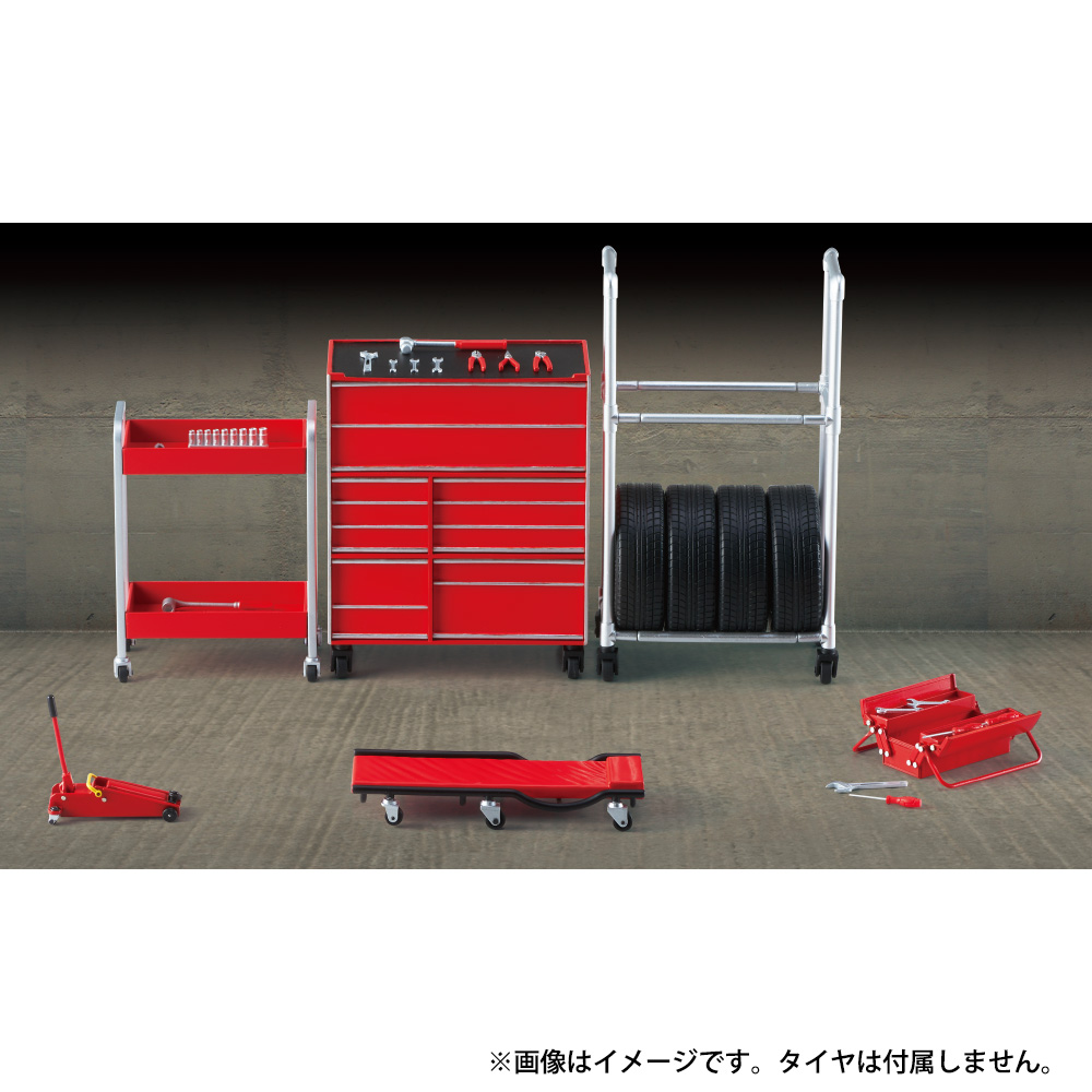 1/8 ガレージディスプレイキット（レッド） | デアゴスティーニ公式