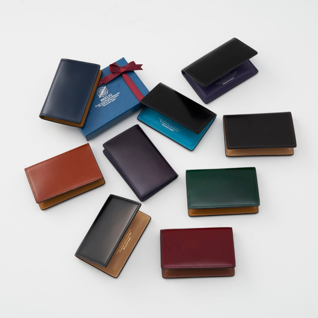 名刺入れ】BRELIO ATLANTIC LABEL｜コードバン｜スマートに品格を