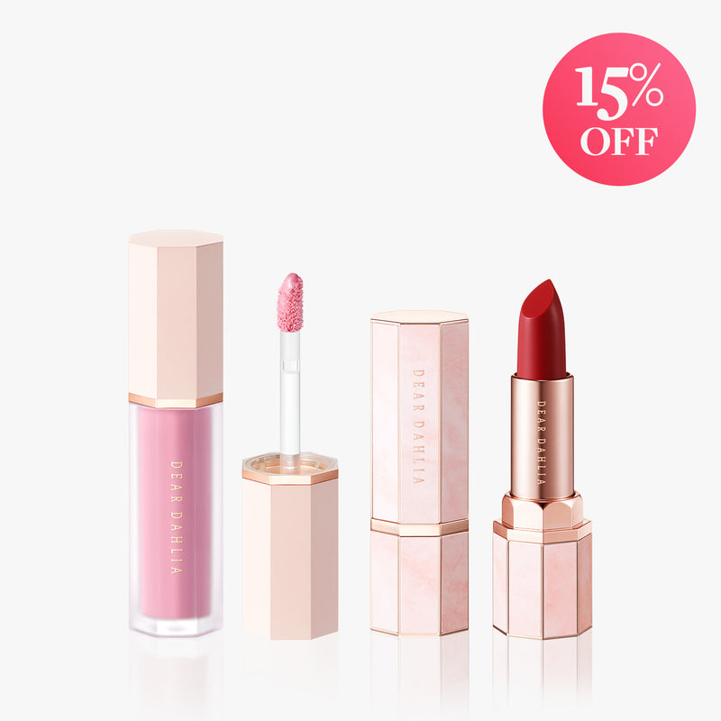 15％オフ】SET1_リキッドブラッシャー+センシュアルリップグロウ