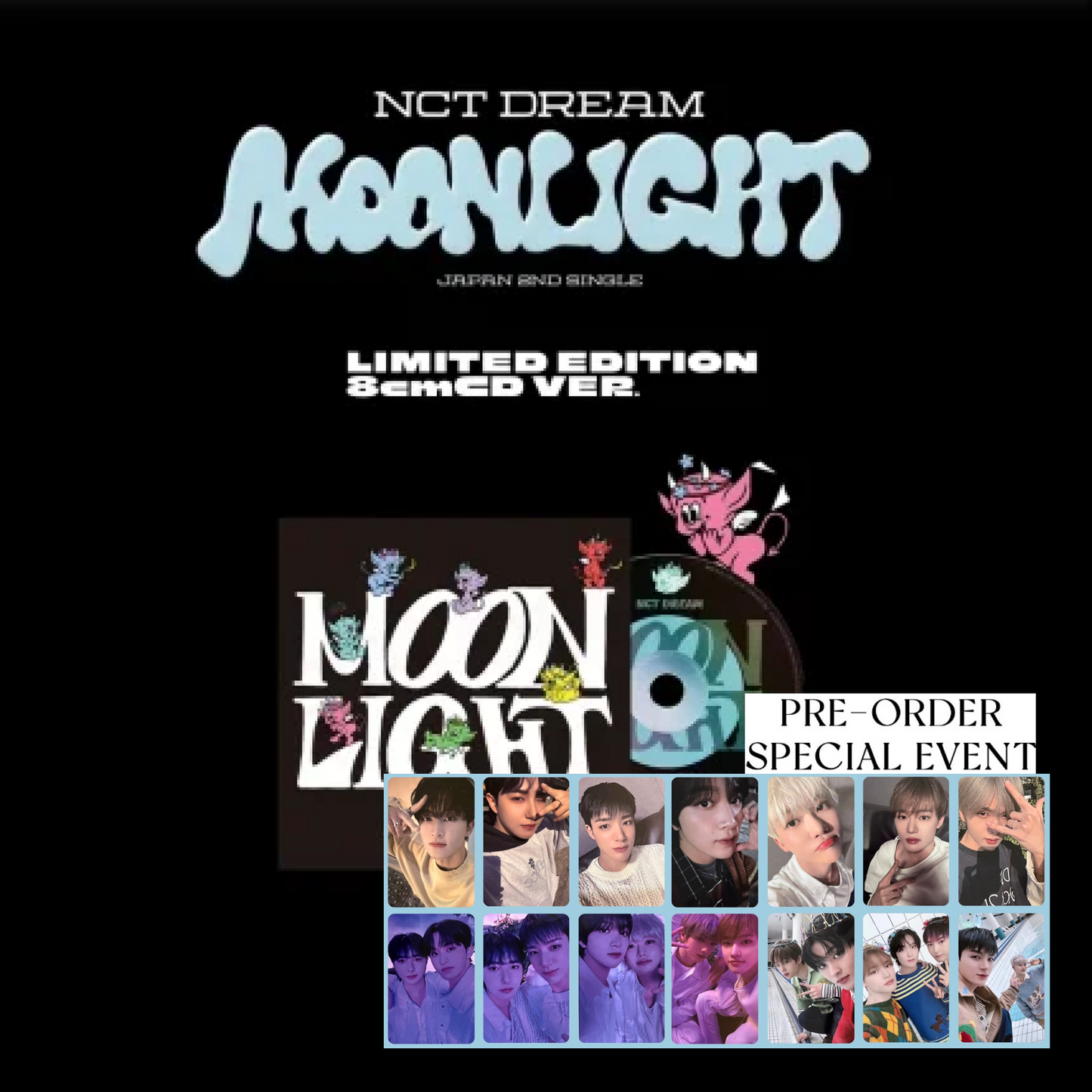 PRE-ORDER BENEFIT] NCT DREAM Japanese Album Moonlight (Limited 8cm