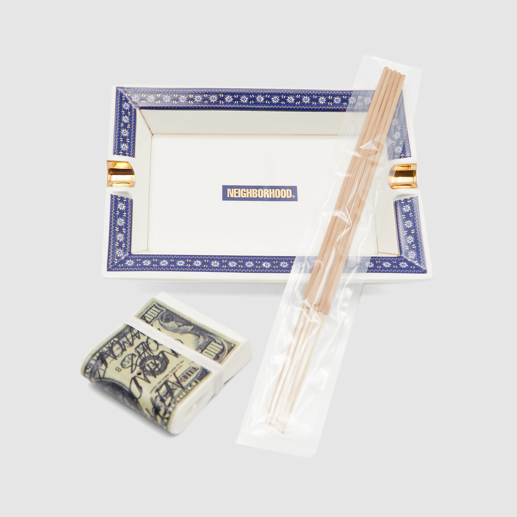 Neighborhood Ceramic Square Incense Tray - DeeCee style