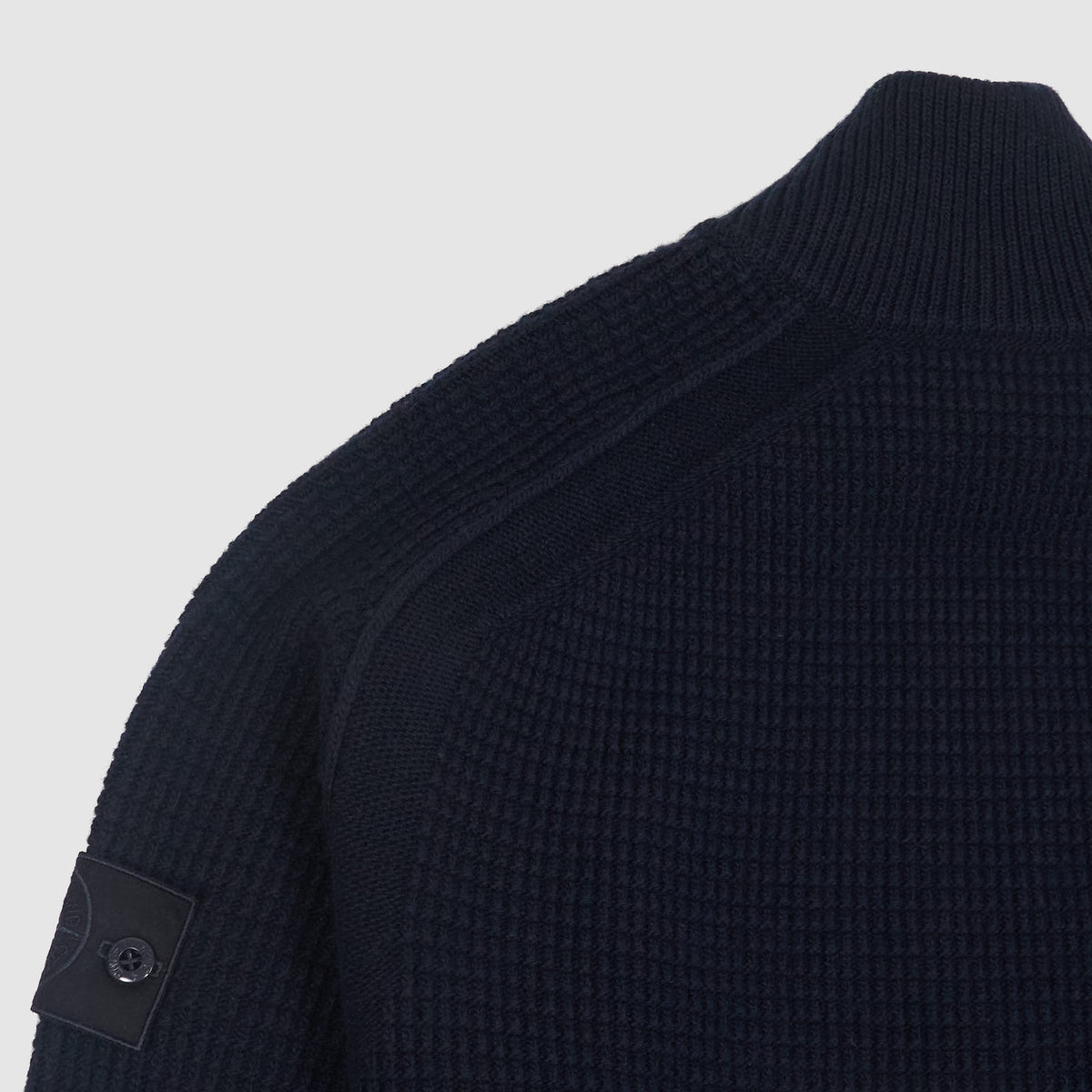 Stone Island Ghost Piece Full Zip Knit Wool Cardigan - DeeCee style