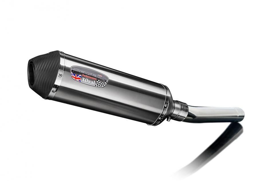 Slip-On Exhaust with 13.5-inch XOval Brushed 304 Stainless Steel