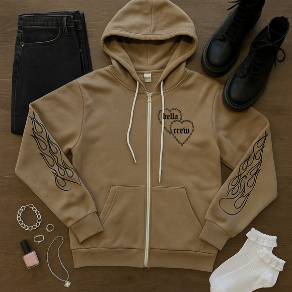 Girl Gang Zip Hoodie – Della Crew Co.