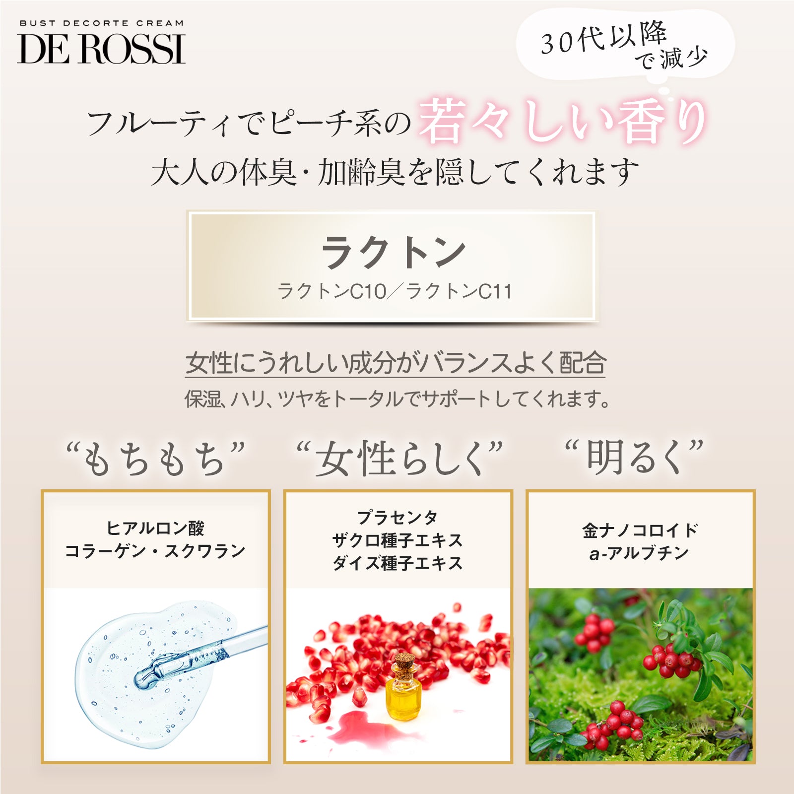 DEROSSI バストデコルテクリーム – DeRossi