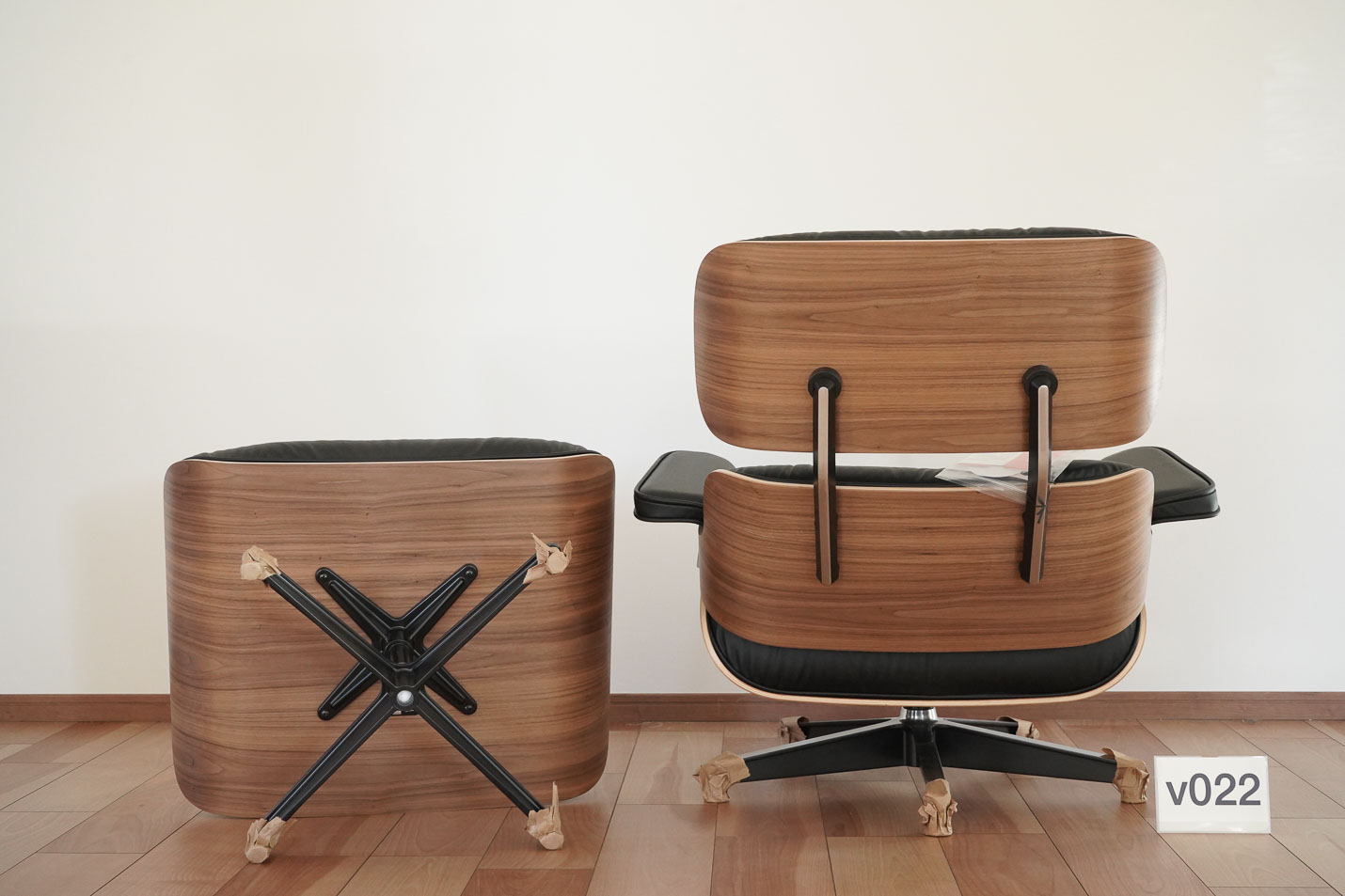 イームズ ラウンジチェア＆オットマン ウォールナット v022