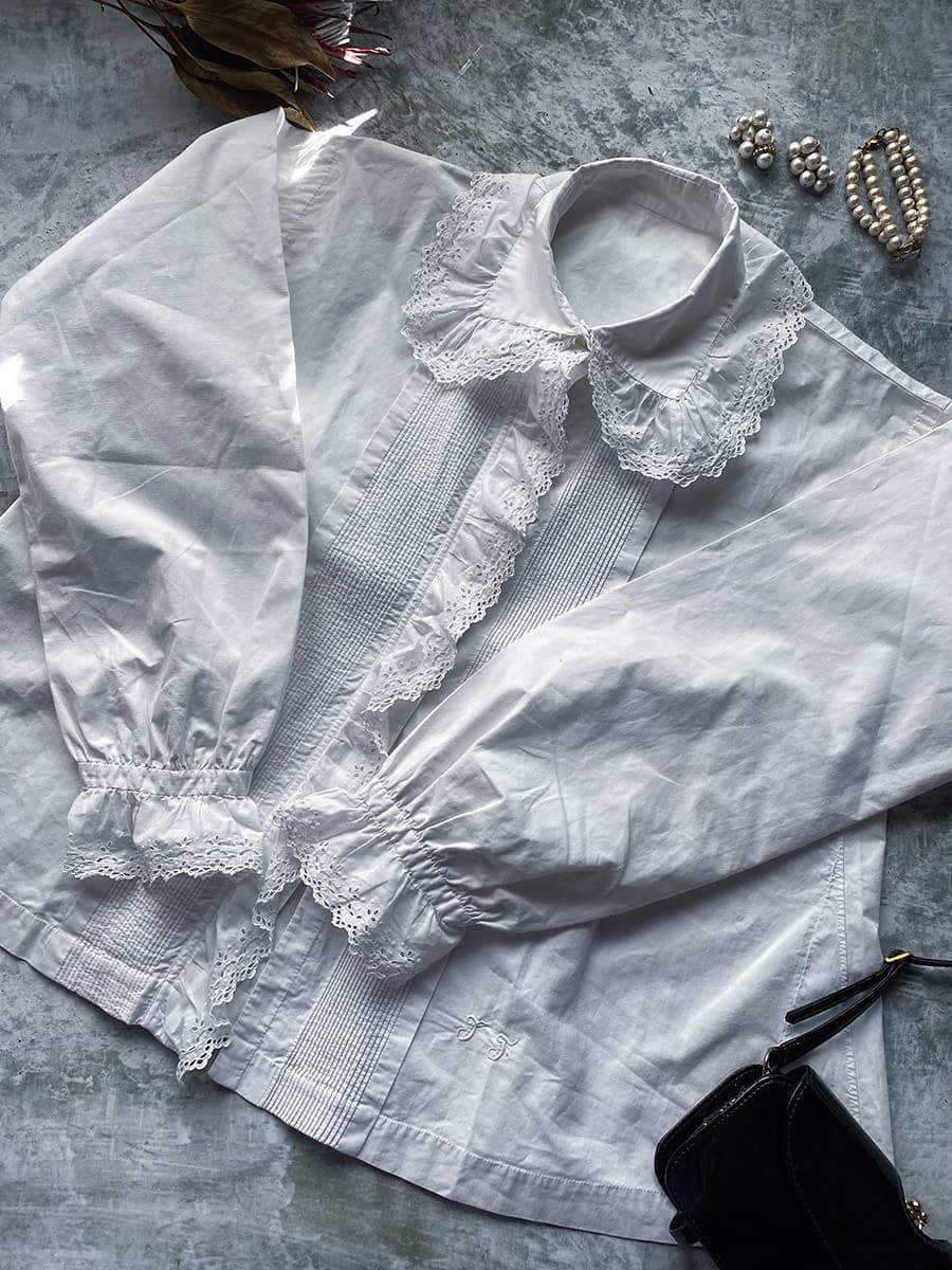 フランスアンティークブラウス2