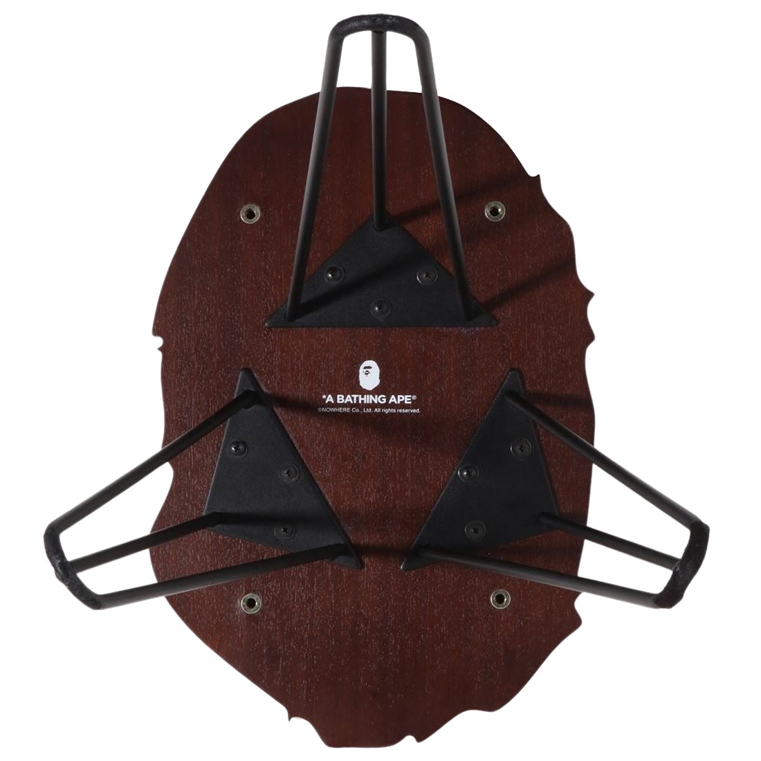 A Bathing Ape Ape Head Side Table brown