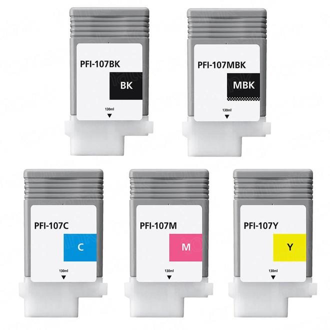 Canon PFI-107 130ml Ink Tank for Canon iPF670/680/685/780/785, set