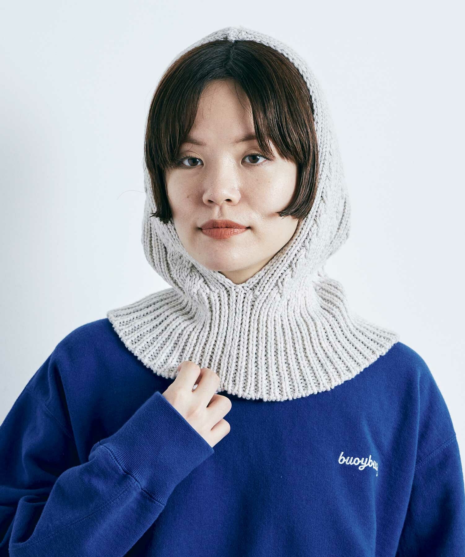 AMBIDEX Store ○CABLE KNIT バラクラバ(F FOG): buoybuoy