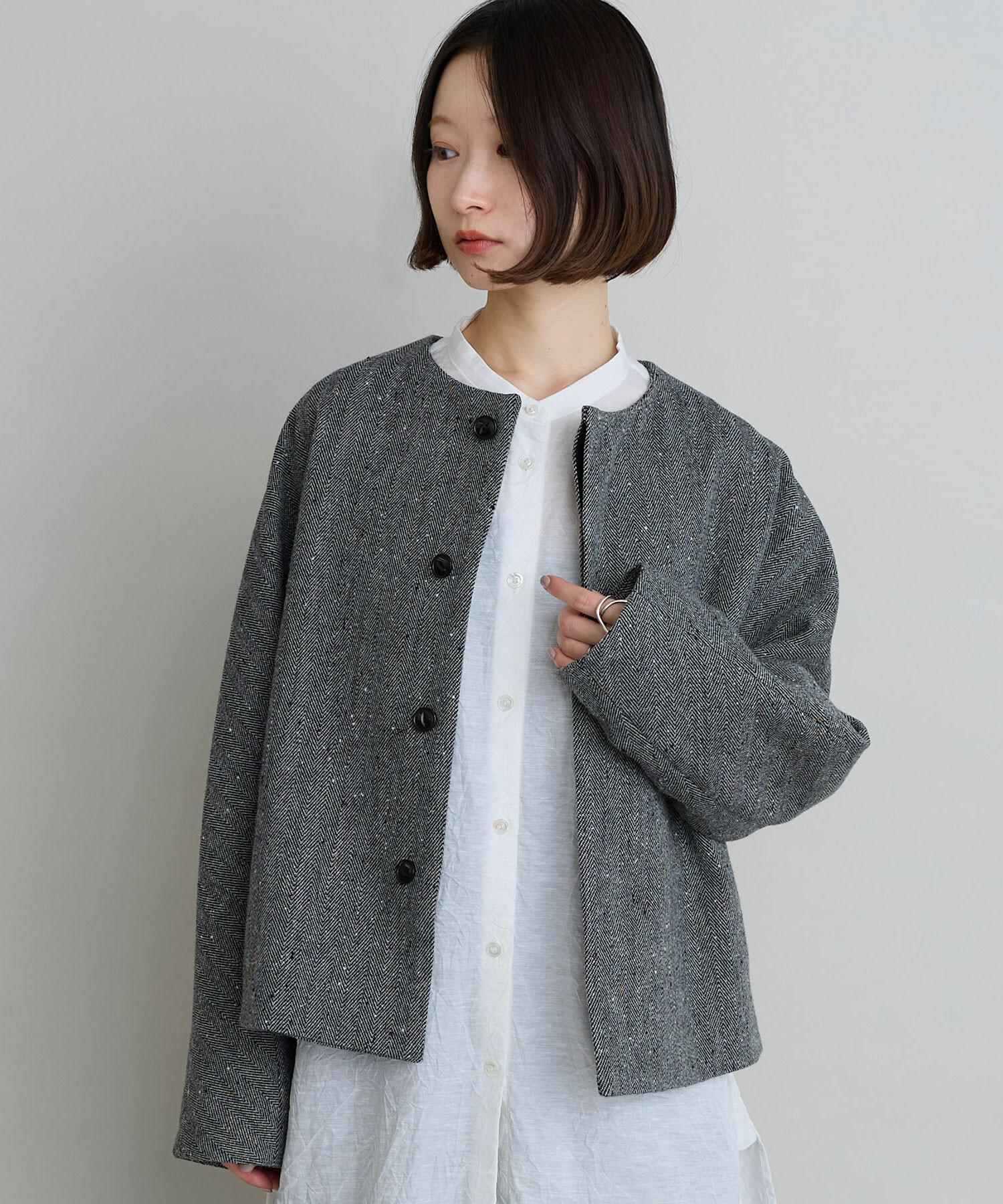 AMBIDEX Store 〇ウールメルトン / アンゴラ ショートコート(F アカ): iki