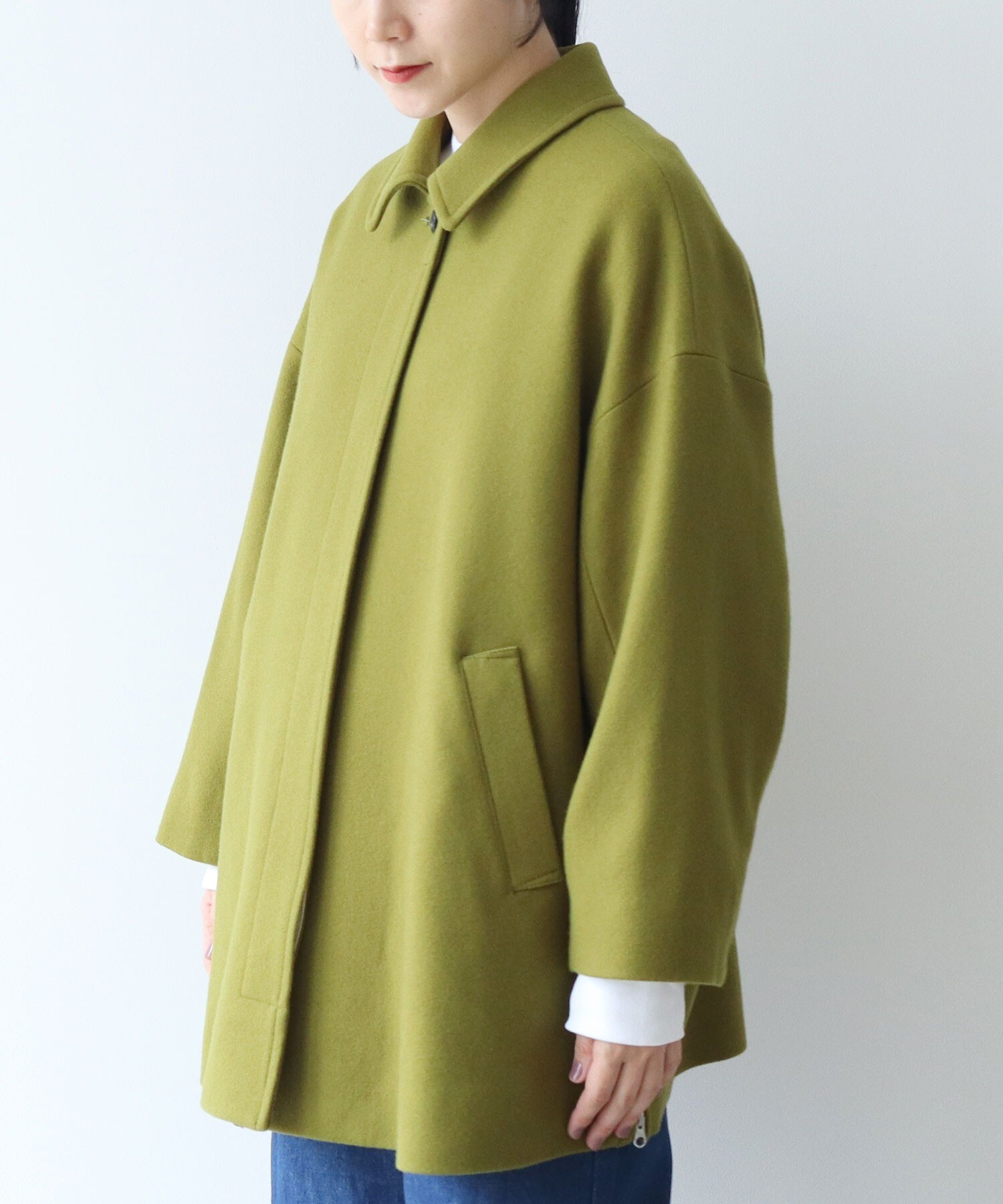 AMBIDEX Store ○ウールスーパー100 ミドルレングス ステンコート(F