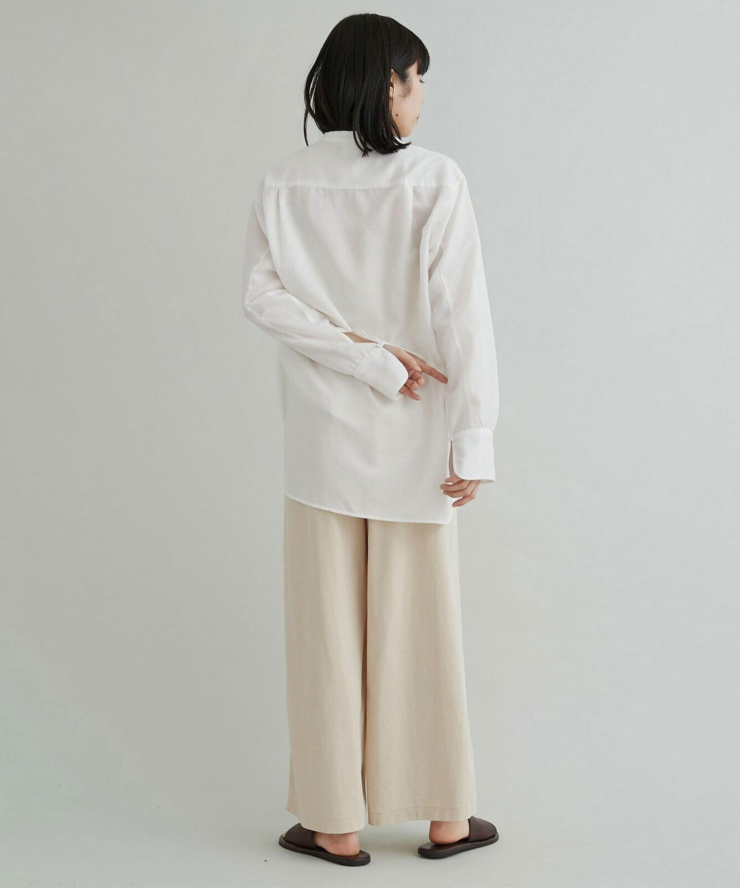 AMBIDEX Store 強撚スムース ワイドパンツ(F クロ): iki