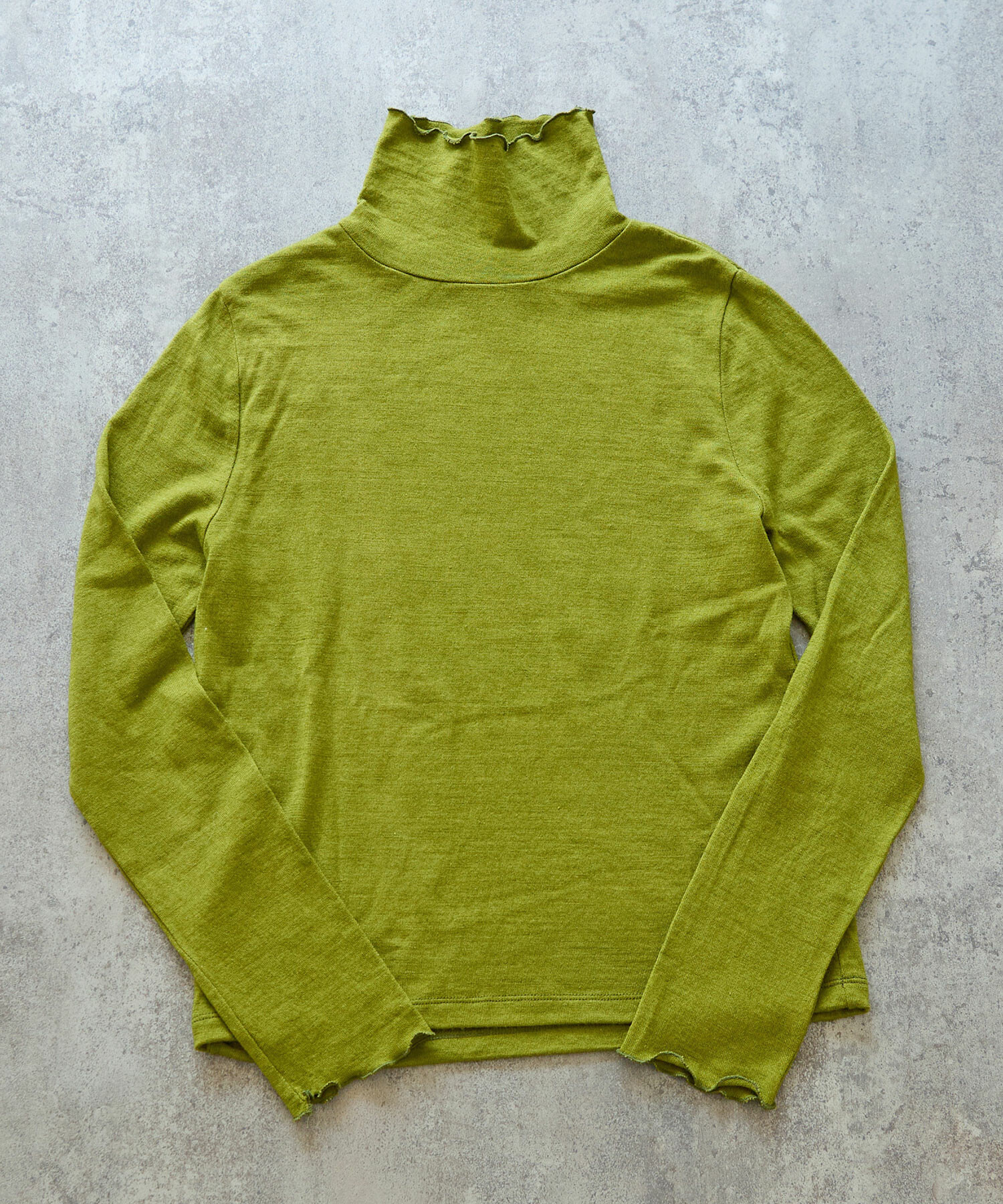 AMBIDEX Store △ウール / シルク 製品染め タートルプルオーバー(F