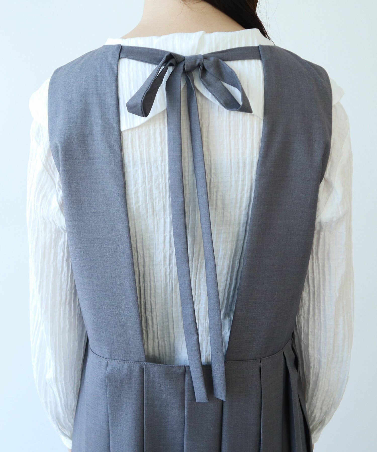 AMBIDEX Store ○T/R プリーツワンピース(F グレー): bulle de savon