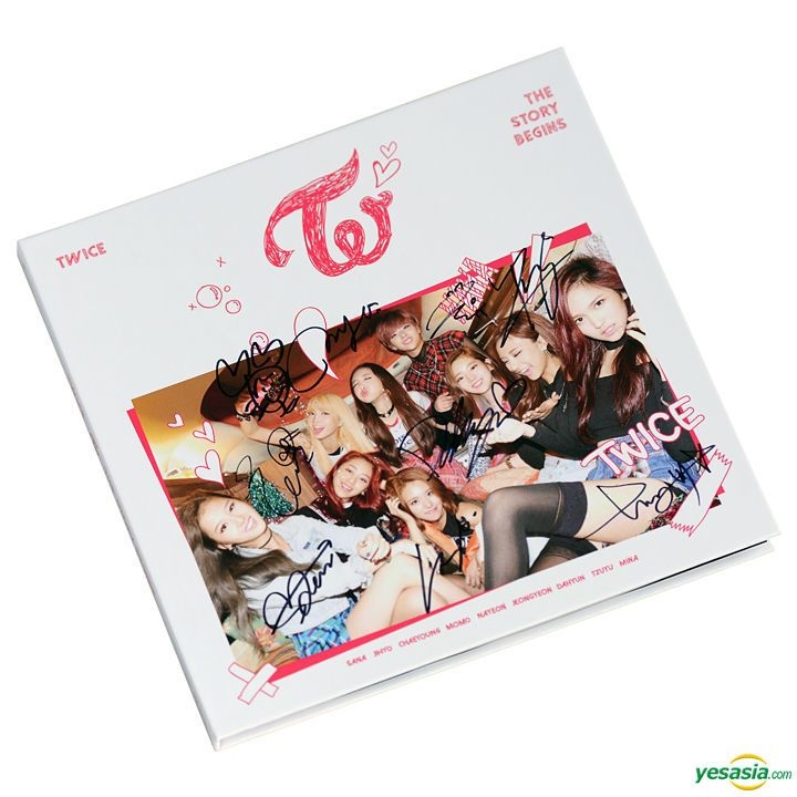 TWICE the story begins 直筆 サイン入り CD アルバム TWICE - The