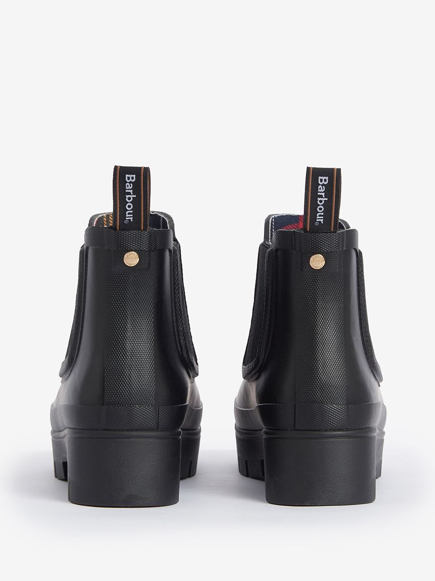 Barbour Halton サイドゴア レインブーツ（レディース） ブラック