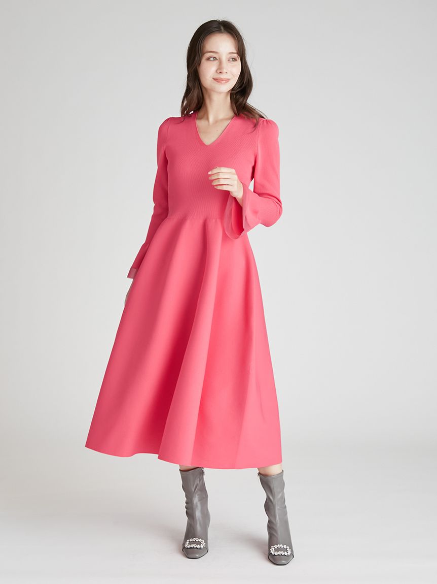 ウォッシャブル】シアーミックスホールガーメントワンピース(デイリー