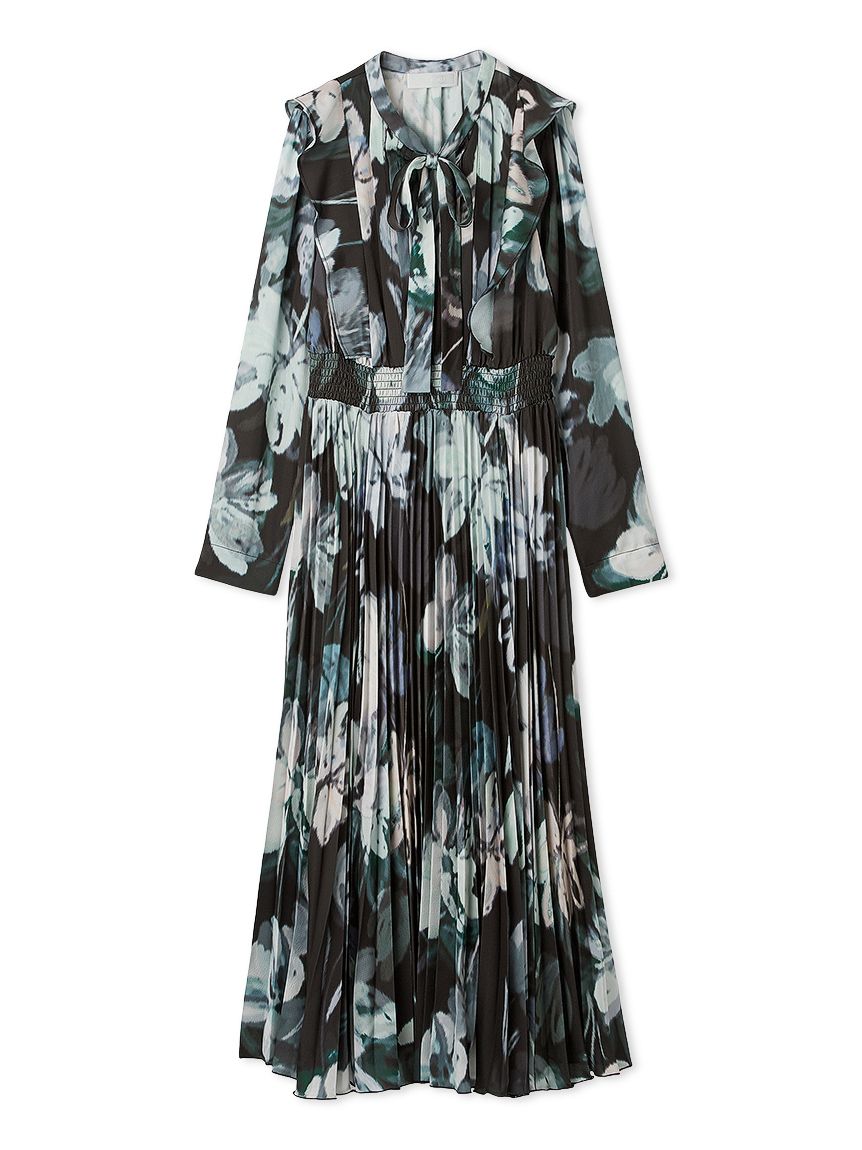 ミュテッドフローラルプリントワンピース(デイリーワンピース)｜DRESS