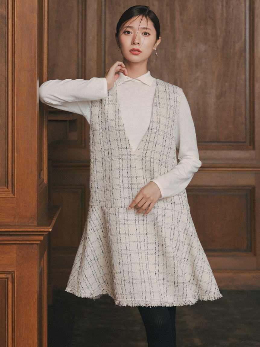 ジャンスカセットアップ(デイリーワンピース)｜DRESS（ドレス