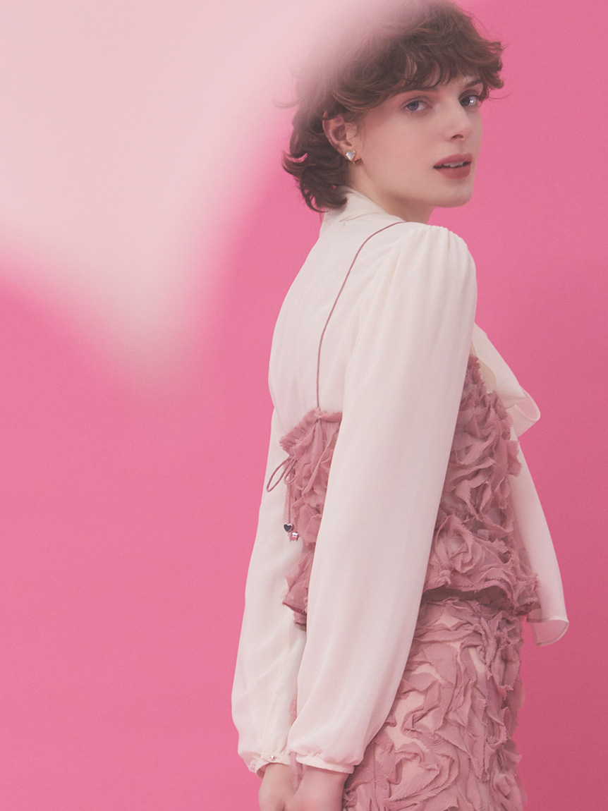 HANAE MORI×CELFORDコラボ】 ハート刺繍ビスチェ(ビスチェ)｜TOPS