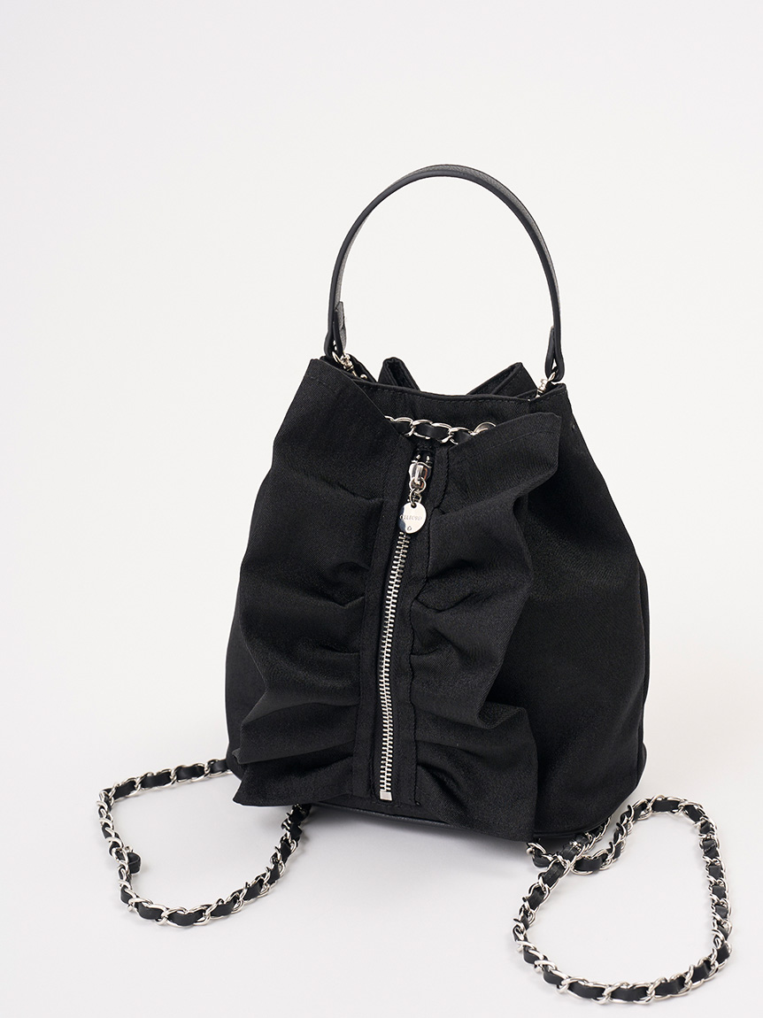チェーンショルダーフリルサック(ハンドバッグ)｜BAGS（バッグ
