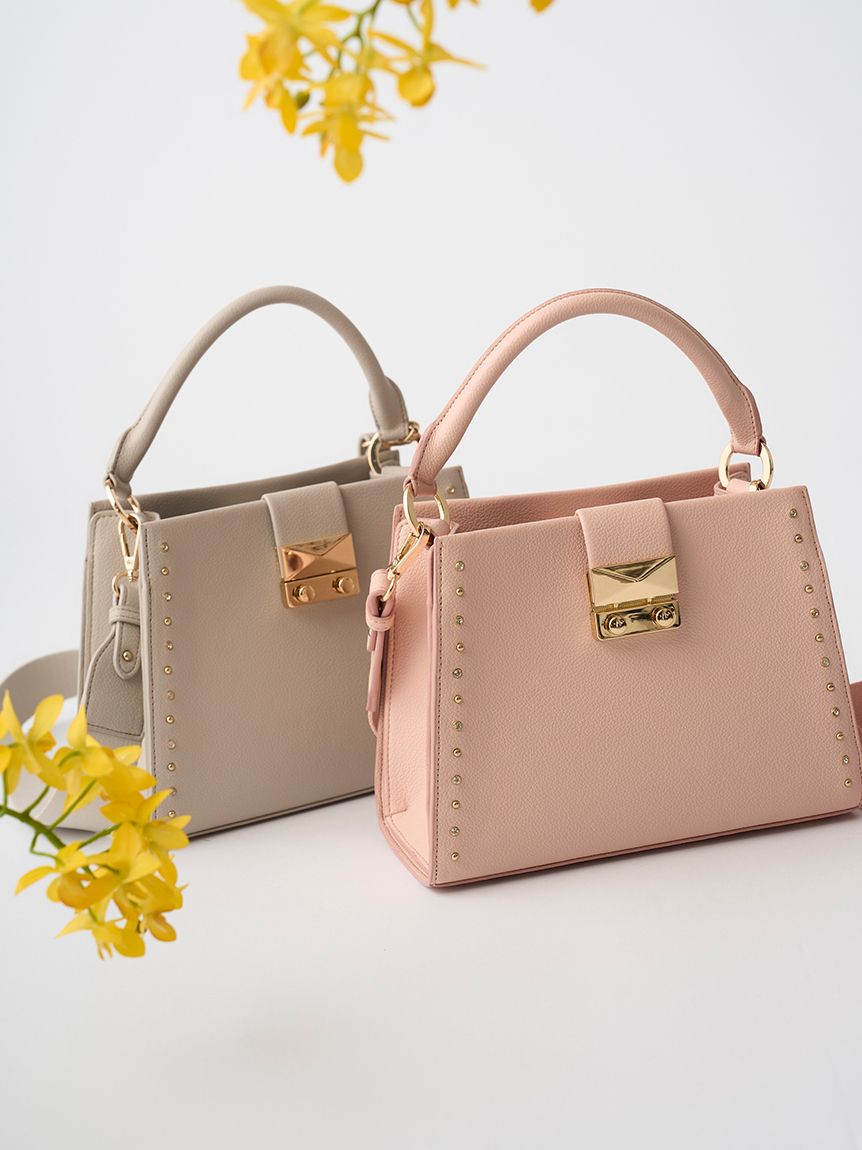 リュタン】ビジュースタッズハンドバッグ(ハンドバッグ)｜BAGS（バッグ