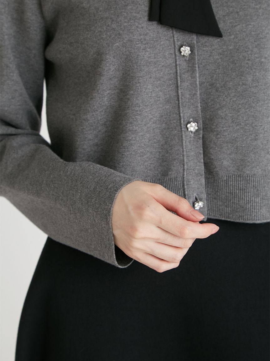 限定カラーあり】デタッチャブル総針カーディガン (ニットプルオーバー