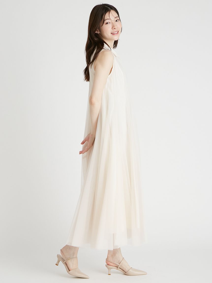 Aラインチュールワンピース(フォーマルワンピース)｜DRESS（ドレス