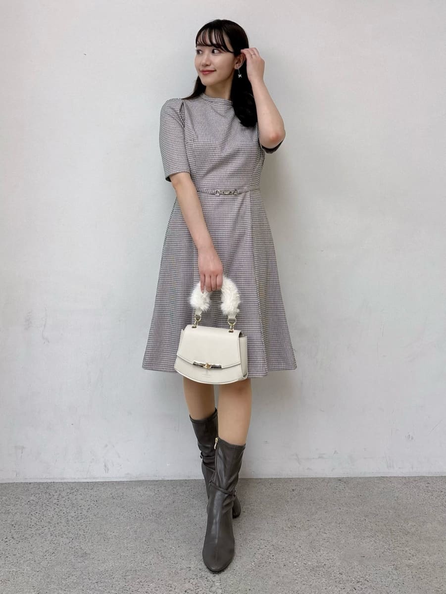 ベルト付きミニワンピース(デイリーワンピース)｜DRESS（ドレス