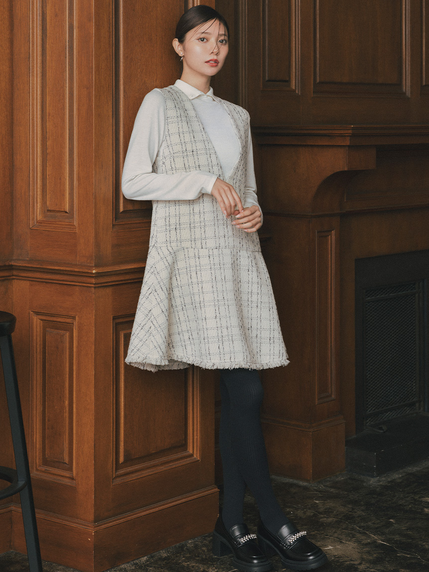 ジャンスカセットアップ(デイリーワンピース)｜DRESS（ドレス