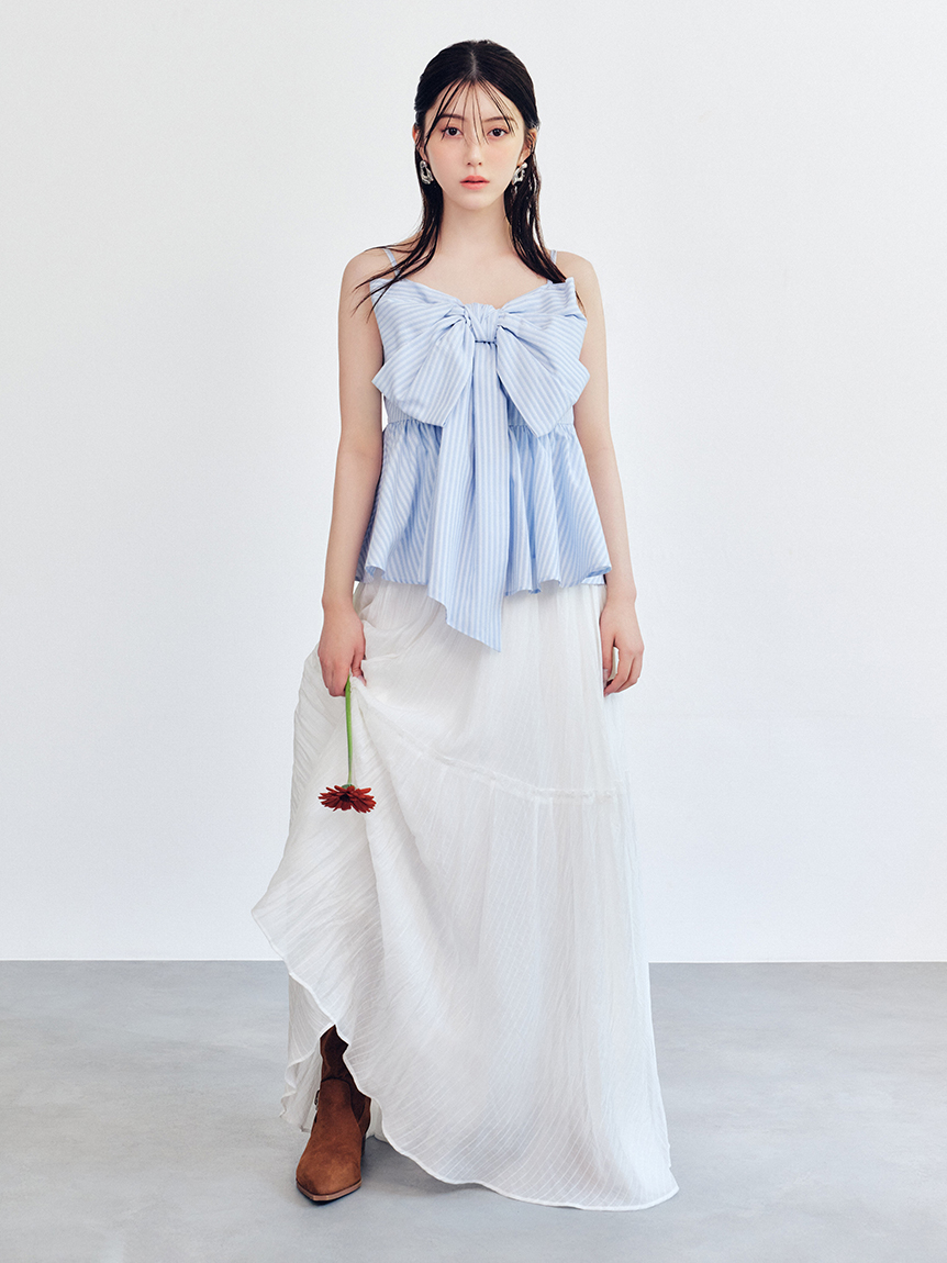 リボンペプラムキャミトップス(ブラウス)｜トップス｜FRAY I.D（フレイ