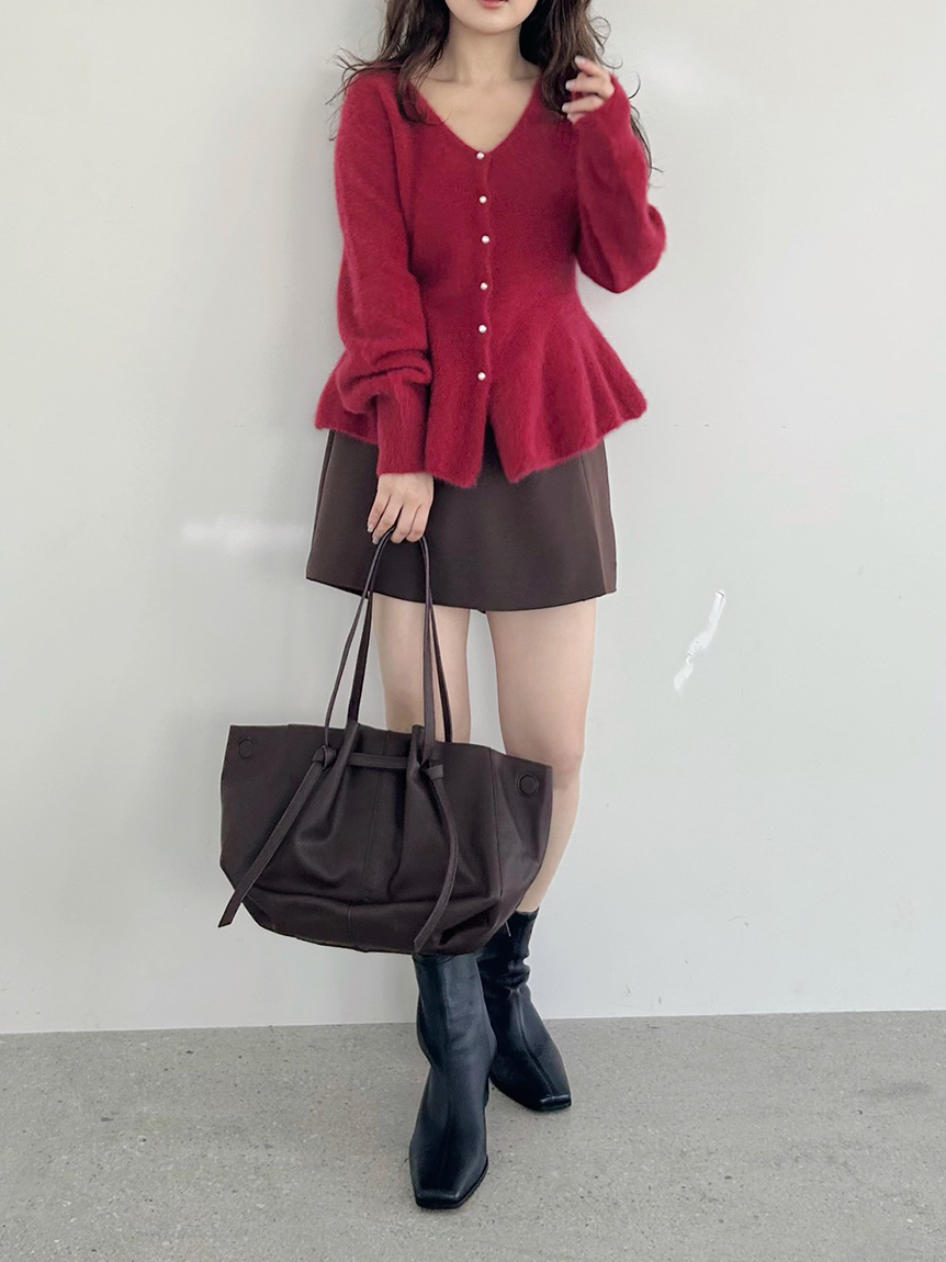 フォックスカシミアペプラムカーディガン(ニット)｜トップス｜FRAY I.D