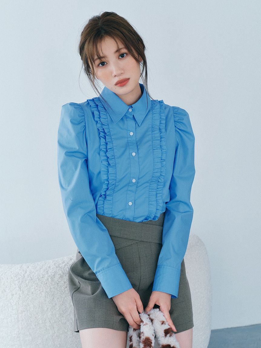 コンパクトパフスリーブシャツ(シャツ／ブラウス)｜トップス｜FURFUR