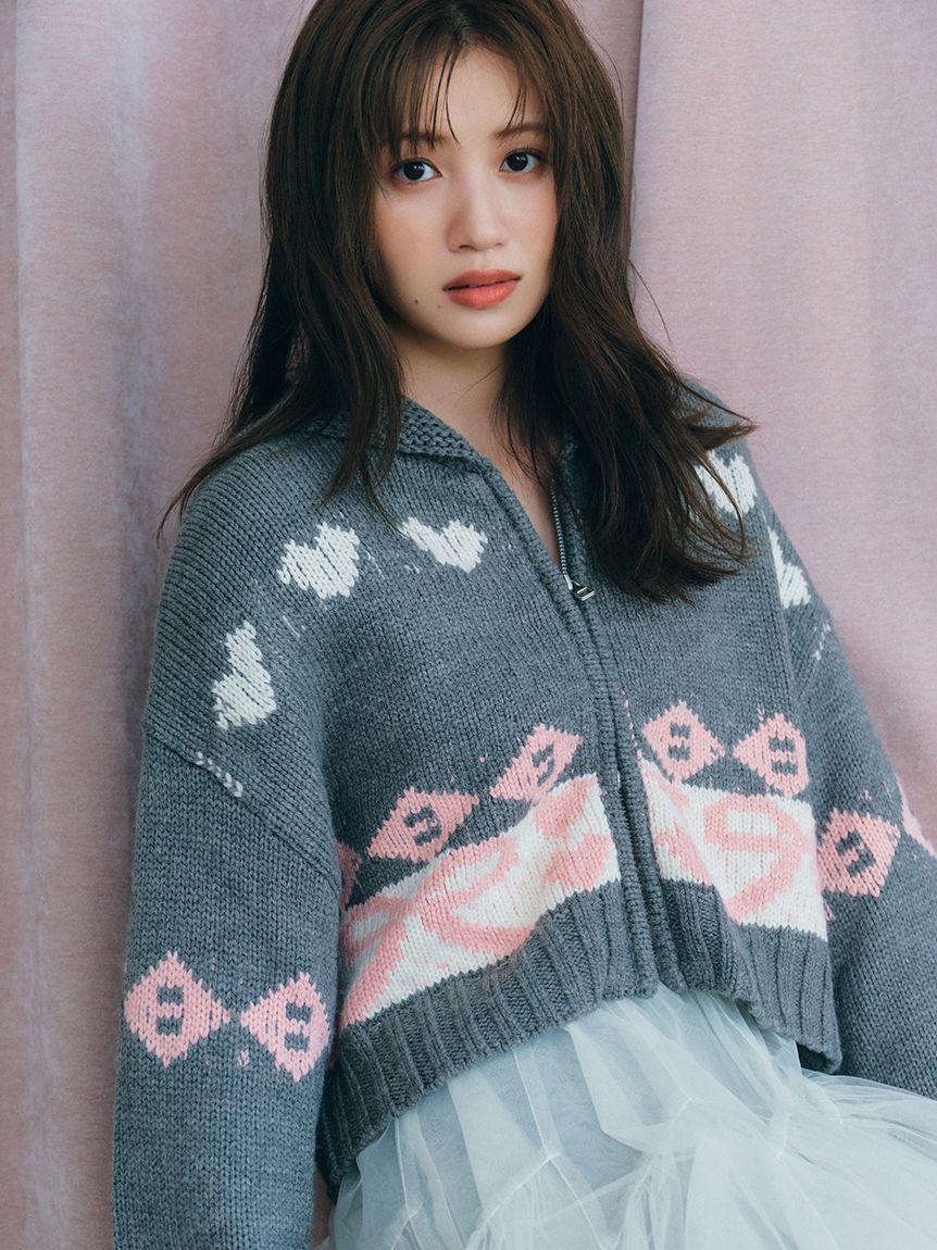 リボンカウチンニットカーディガン(ニット)｜トップス｜FURFUR（ファー