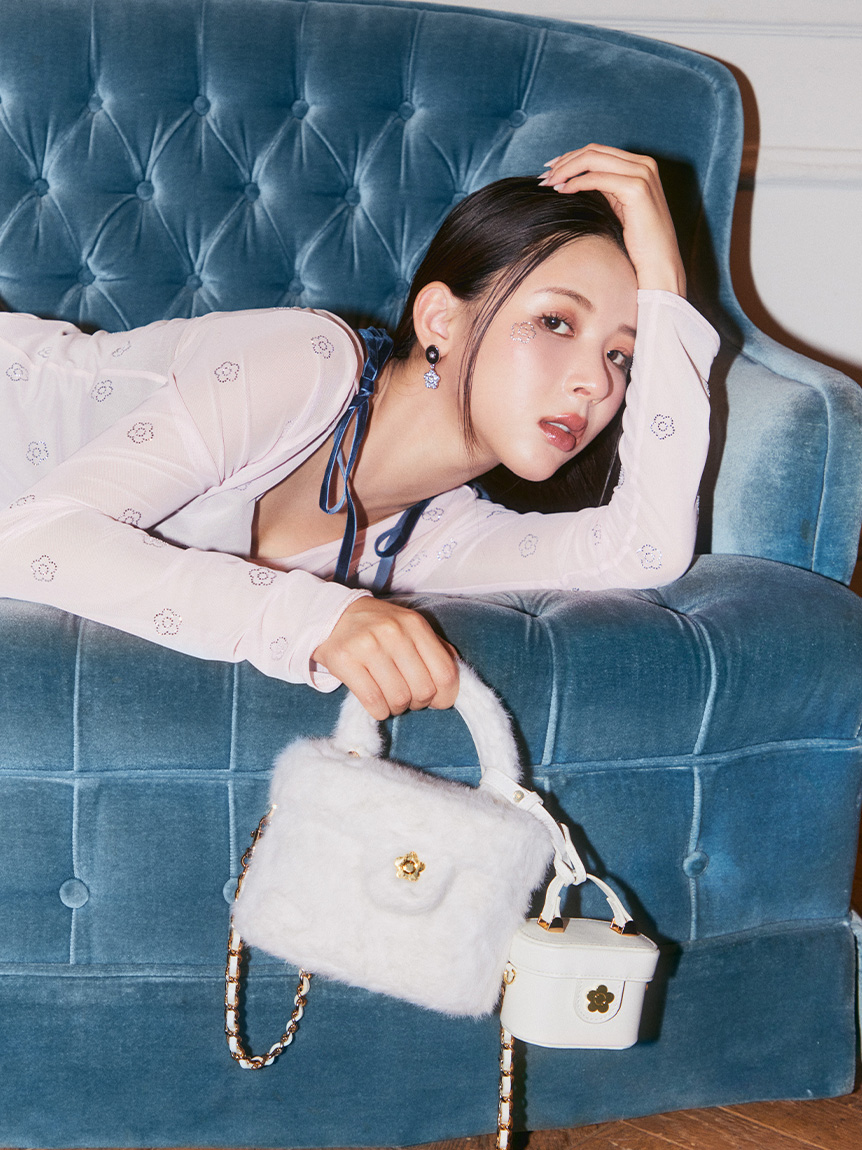 限定カラー】【LILY BROWN×MARY QUANT】デイジーバニティバッグ(バッグ