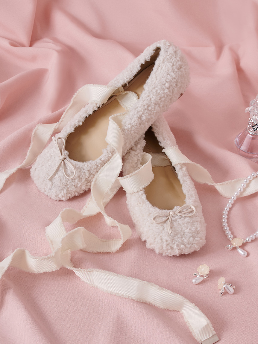 レースアップバレエシューズ(パンプス)｜シューズ｜LILY BROWN（リリー