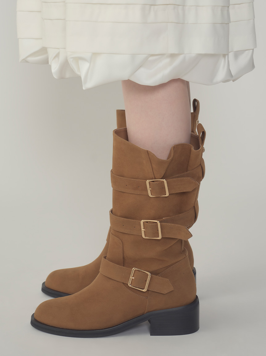 3バックルミドルブーツ(ブーツ)｜シューズ｜LILY BROWN（リリー