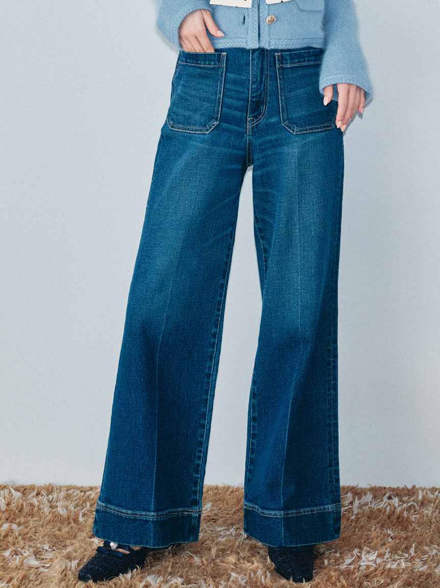 ストレートフレアデニムパンツ(デニムパンツ)｜パンツ｜LILY BROWN