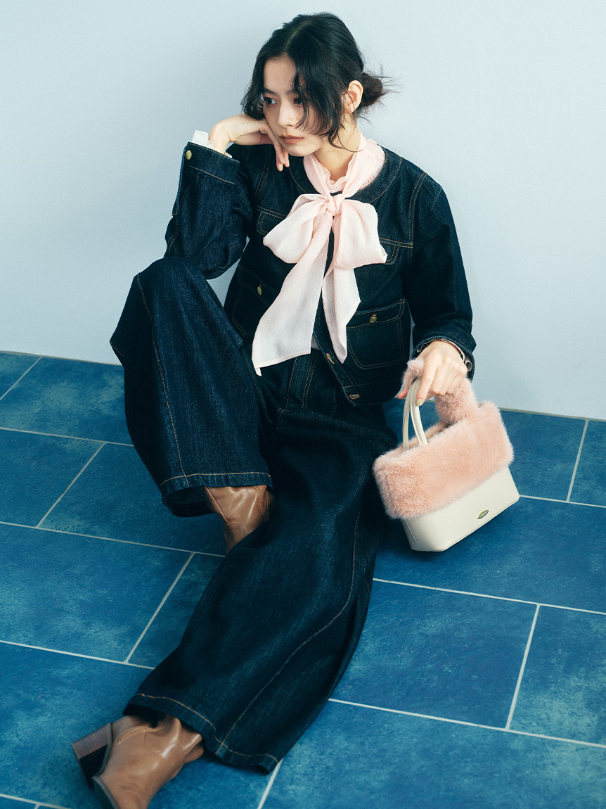 オフィシャル・MASHアプリ限定】エコファーコンビマルチウェイトート